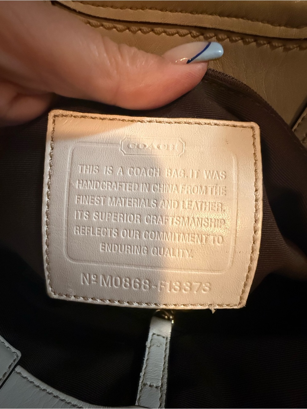 Coach Wicker and White Leather Tote - Picture 5 of 9